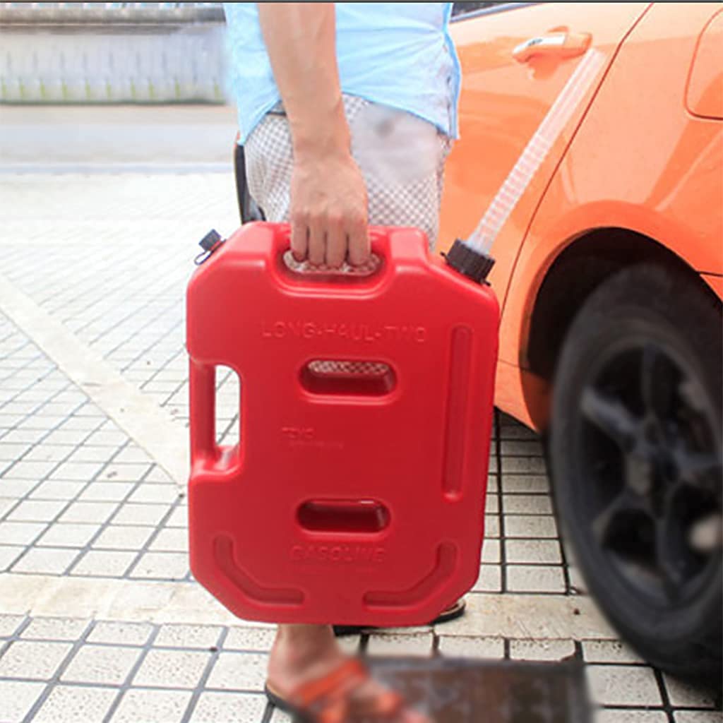 Portable Gas Oil Drums 10L-40L Vertical Gasoline Cans Car/Motorcycle Spare Fuel Tank Thickened Stainless Steel Gasoline Container Size : 10L 