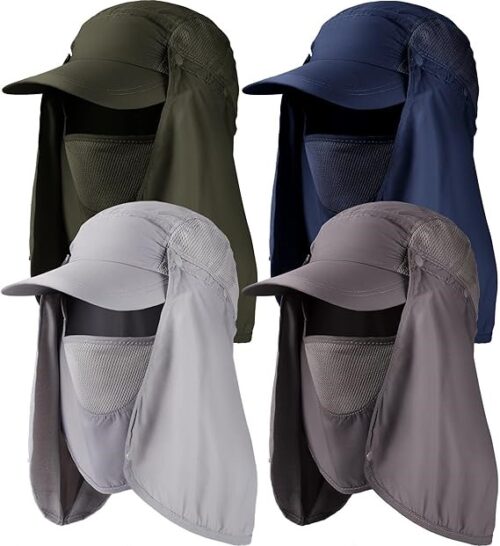 Neck Face Mask Removable Hiking Cap
