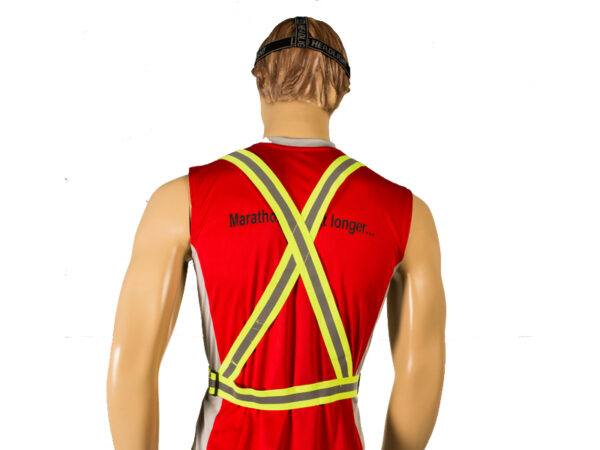 Elastic reflective belt