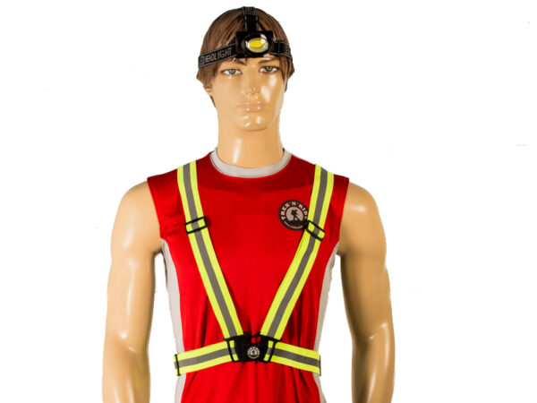 Elastic reflective belt