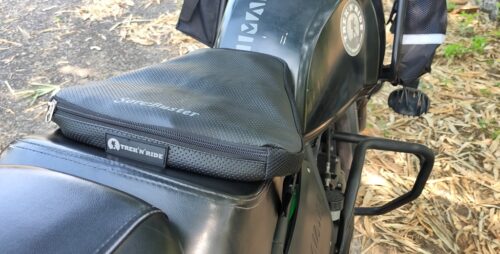 Motorcycle Saddle Bag Xplorer & SoreBuster Air Cushion Combo Offer