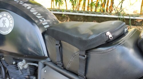 Motorcycle Saddle Bag Xplorer & SoreBuster Air Cushion Combo Offer