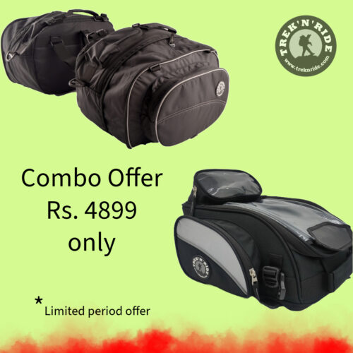 Motorcycle Saddle Bag and Tank Bag Combo offer