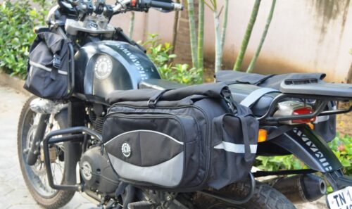 Motorcycle Saddle Bag Xplorer & SoreBuster Air Cushion Combo Offer