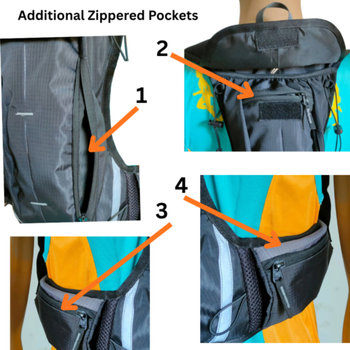 Hydration Pack Bag and Bladder - 2 Litre