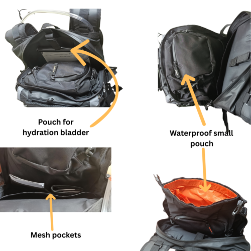 TrailHawk Hydra+ Waterproof Trail Hydration Bag for Bikers